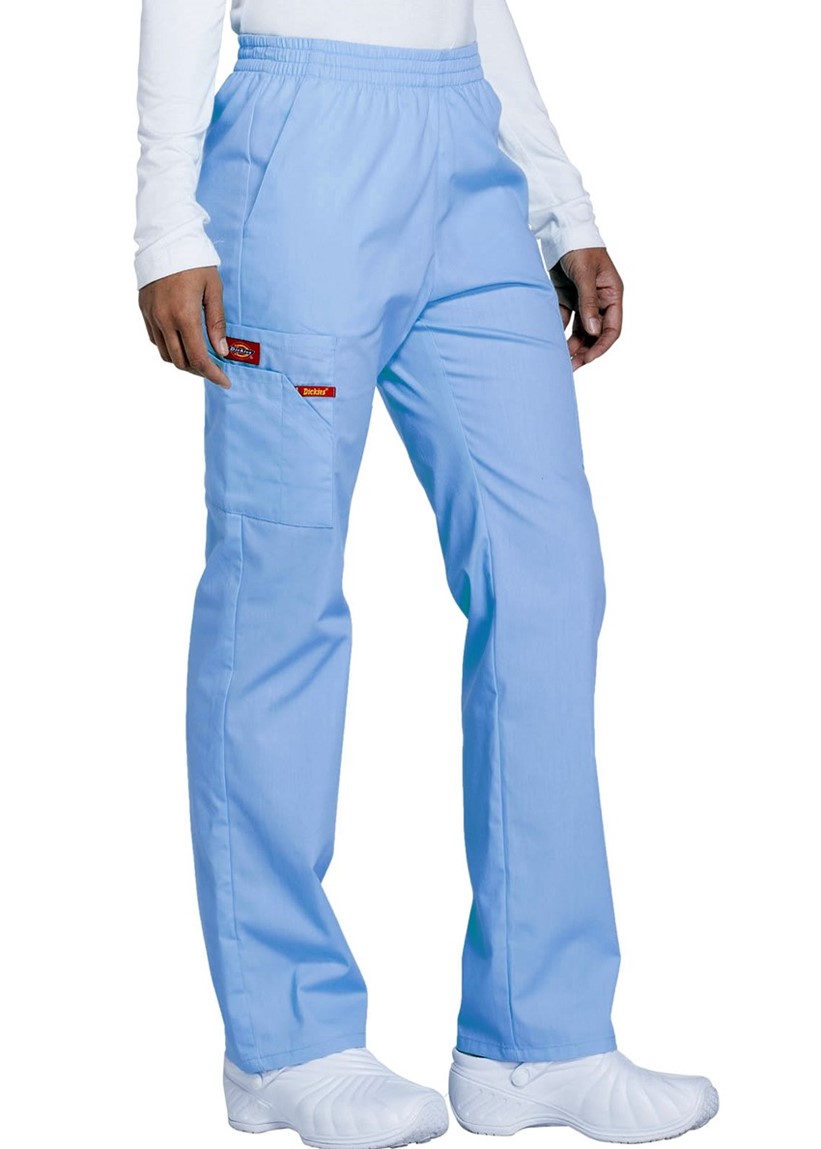 Spodnie medyczne damskie błękitne