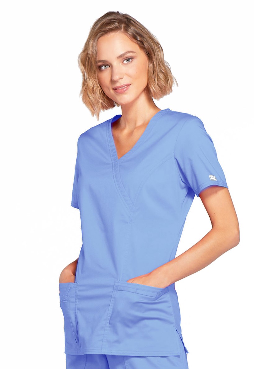 Bluza medyczna damska błękitna