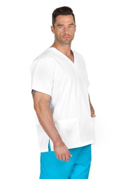 Bluza medyczna unisex biała